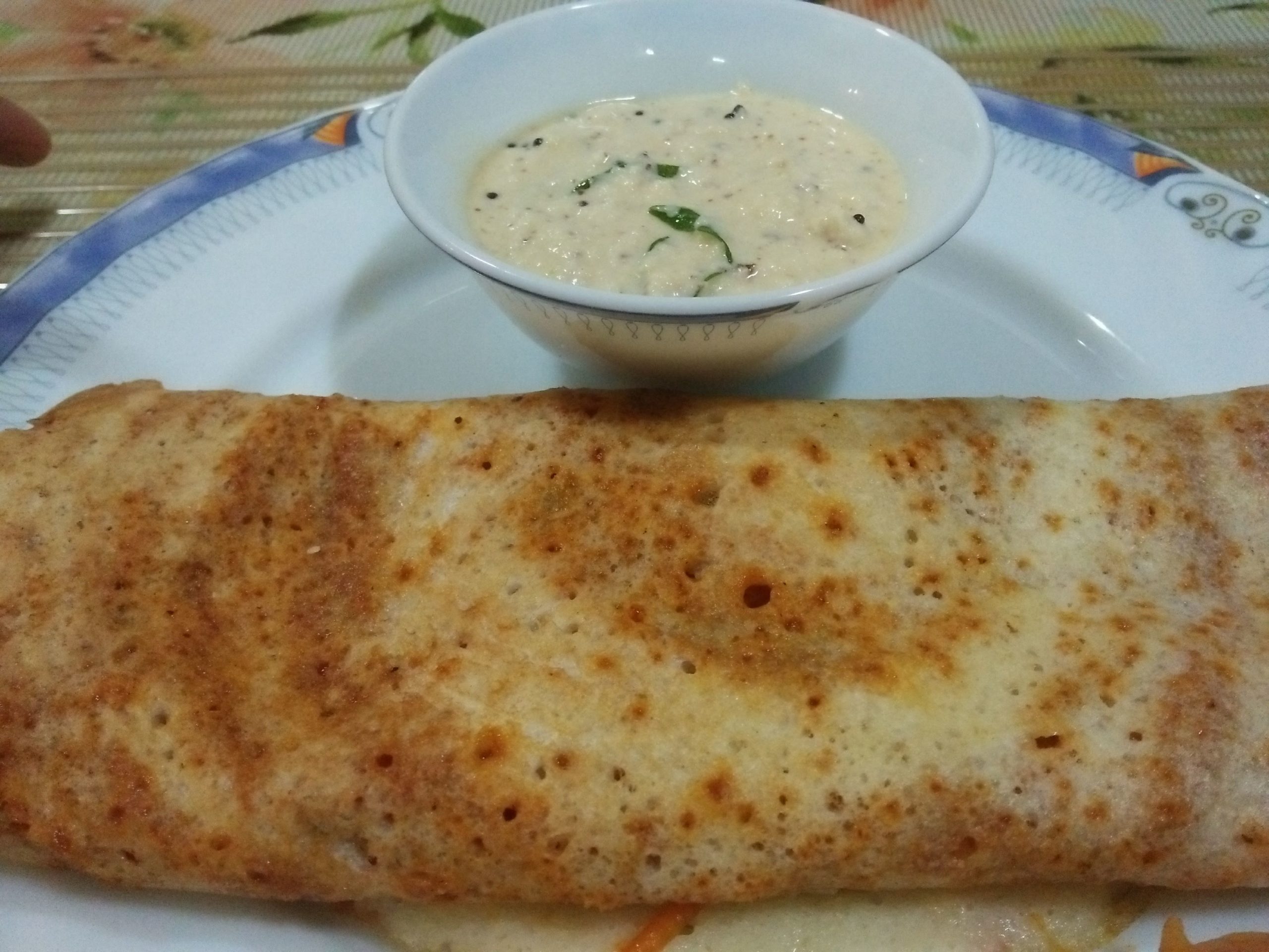 variant of Dosa served with chutney