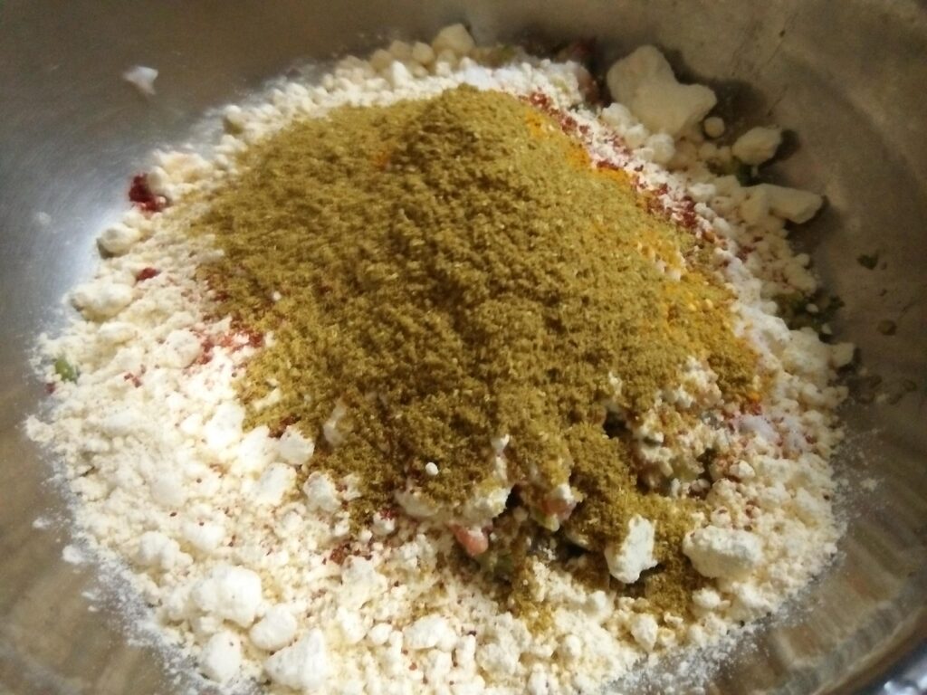 Besan With added spices