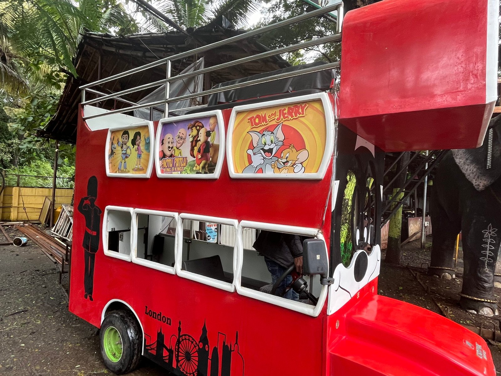 Toy Bus rides at Sadhana Misal